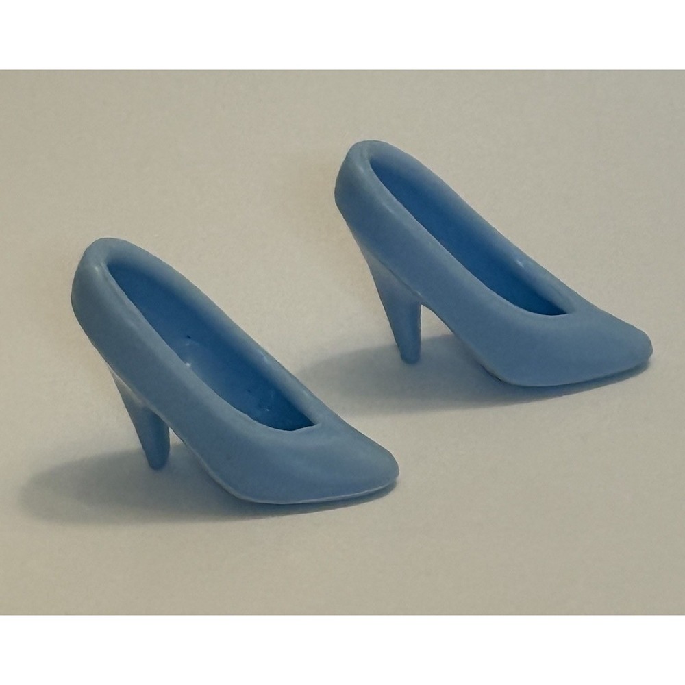 Barbie Mattel Closed Toe Pointed Pump High Heel Light Blue Shoes